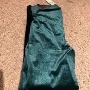 Torrid green velvet leggings